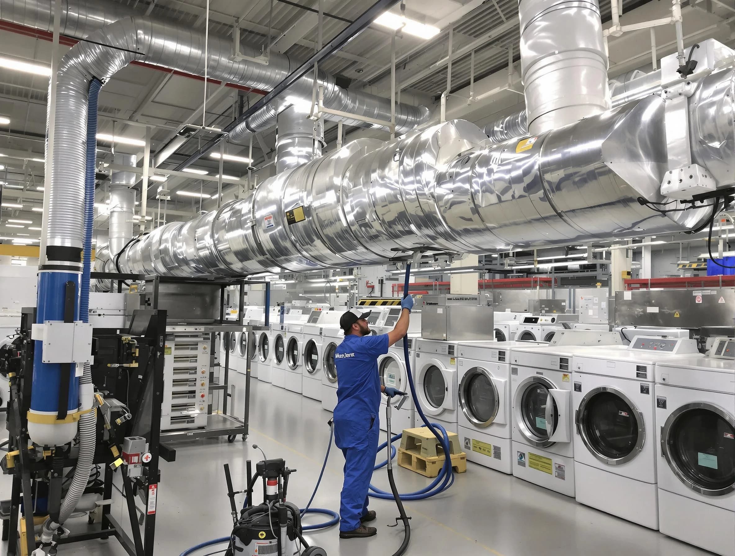 Stansbury Park Dryer Vent Cleaning team performing heavy-duty industrial dryer vent cleaning in Stansbury Park