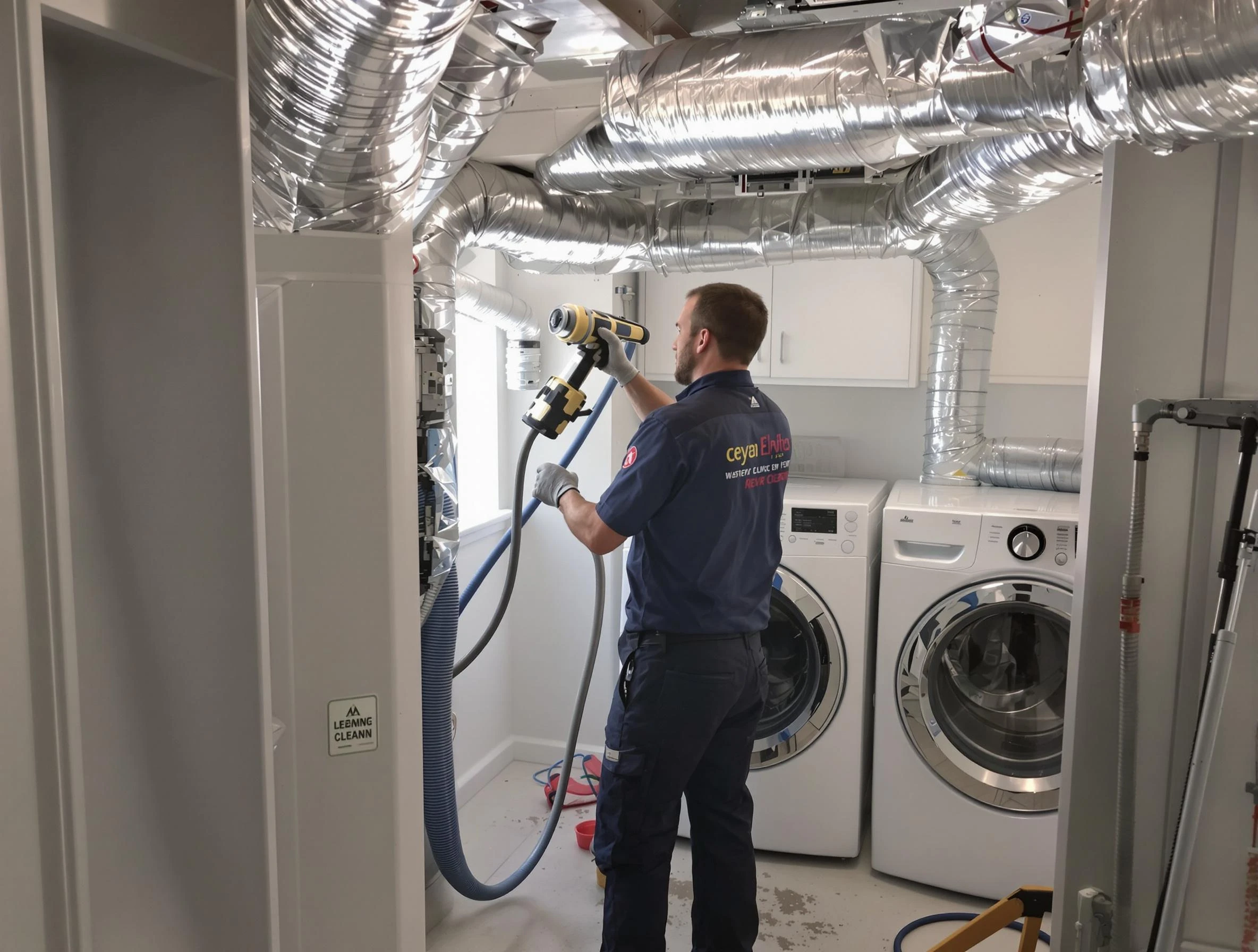 Stansbury Park Dryer Vent Cleaning specialist using advanced equipment for thorough duct cleaning in Stansbury Park